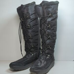 Pajar Romania Black waterproof Tall Winter Boots womans size 10  EU 41